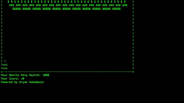 ASCII Game Engine demo